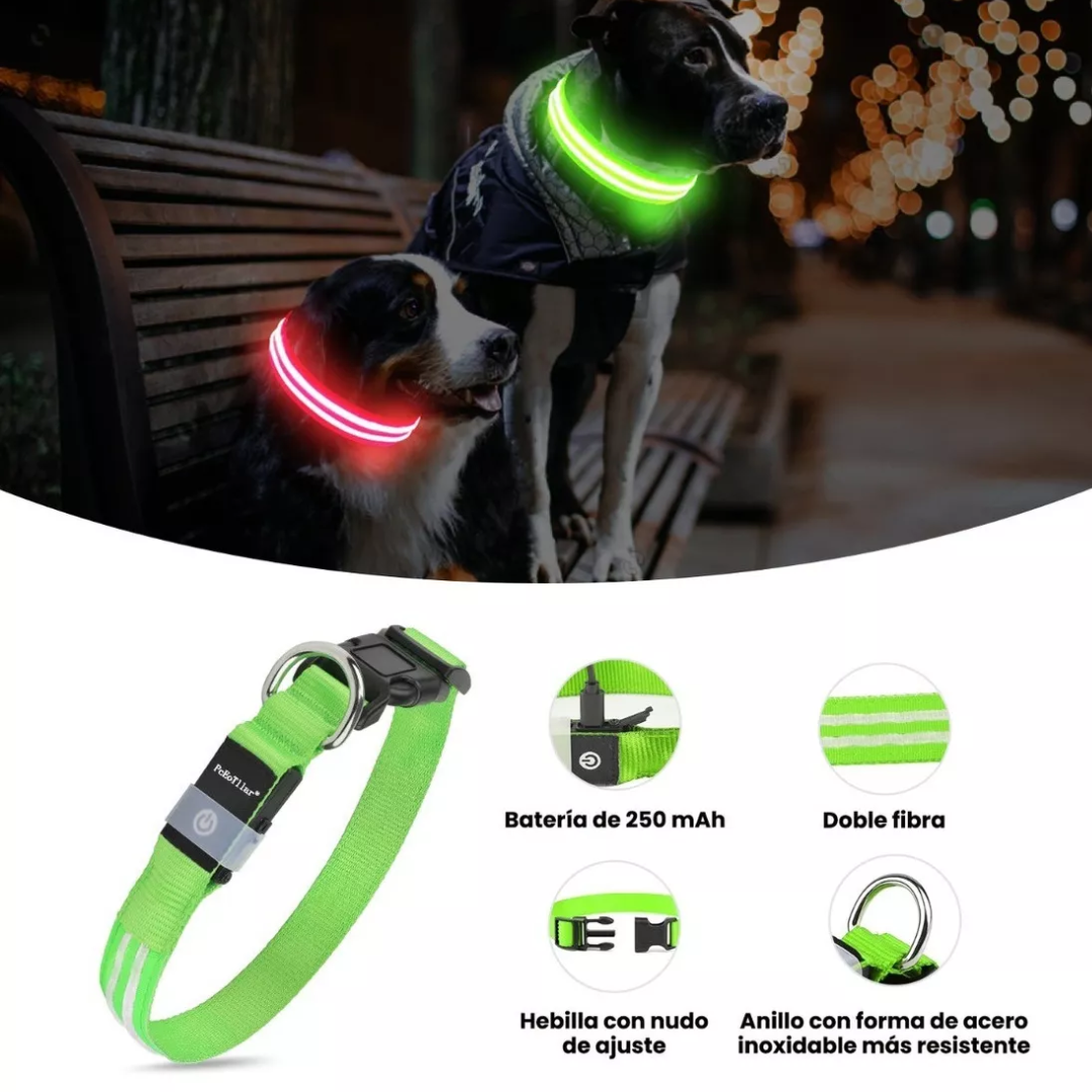 Collar Reflectante de Seguridad Nocturna