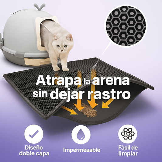 Tapete antideslizante atrapa arena
